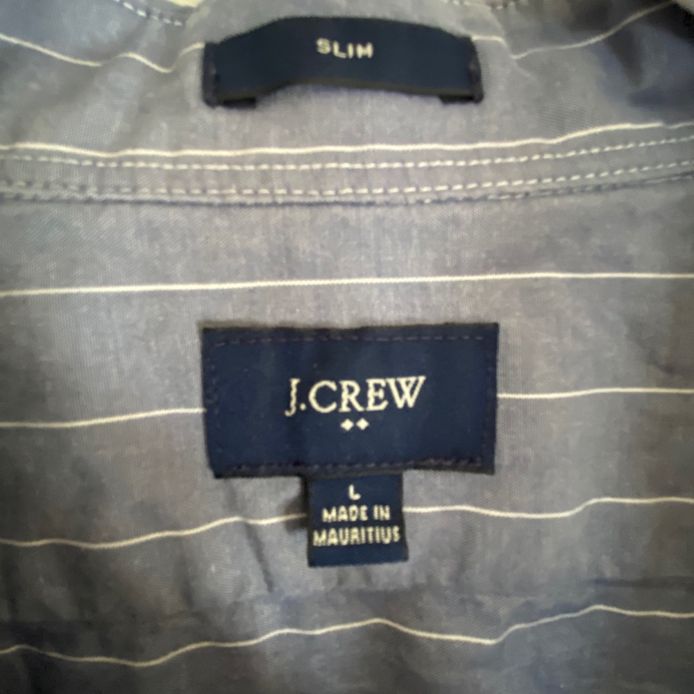 J Crew blue/gray button down - Picture 2 of 3